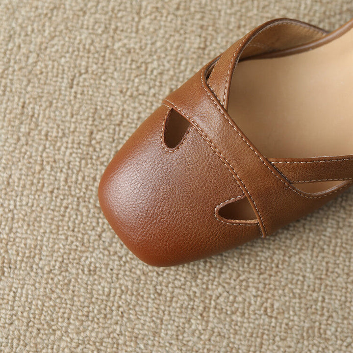 Zolain Genuine Leather Sandals  Liora Lane Boutique