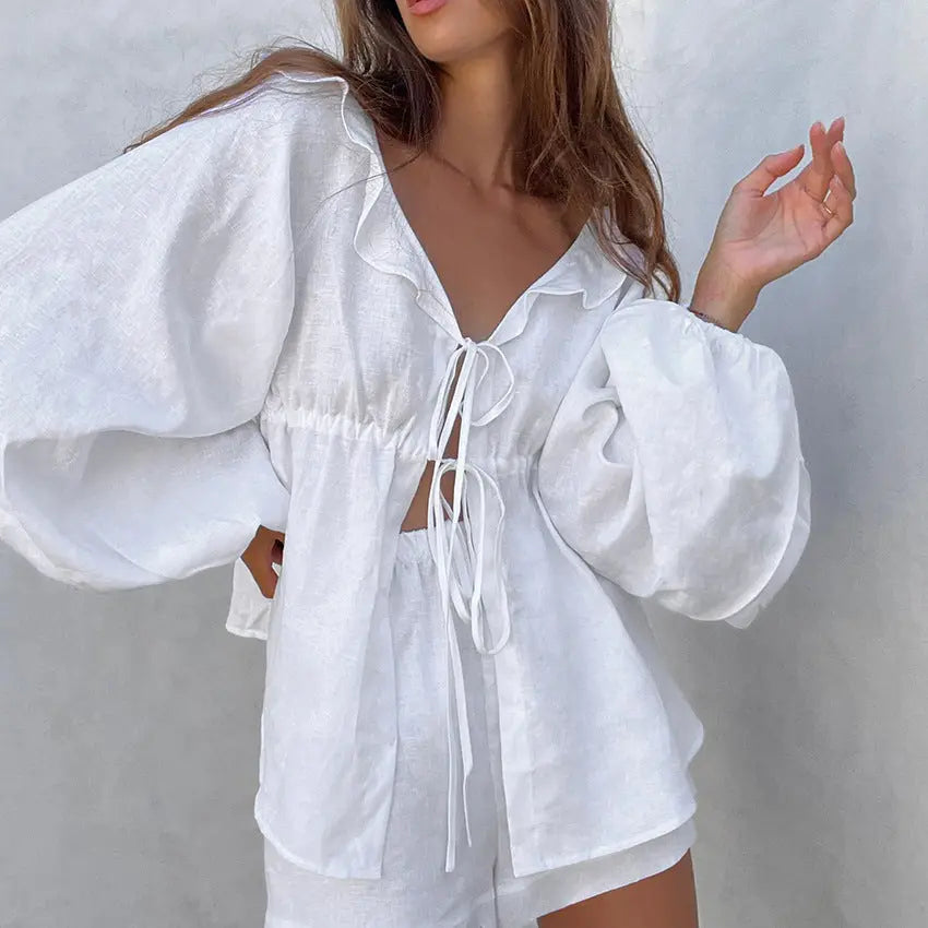 Whisper Breeze Ruffle Blouse Jasmine's Boutique Australia