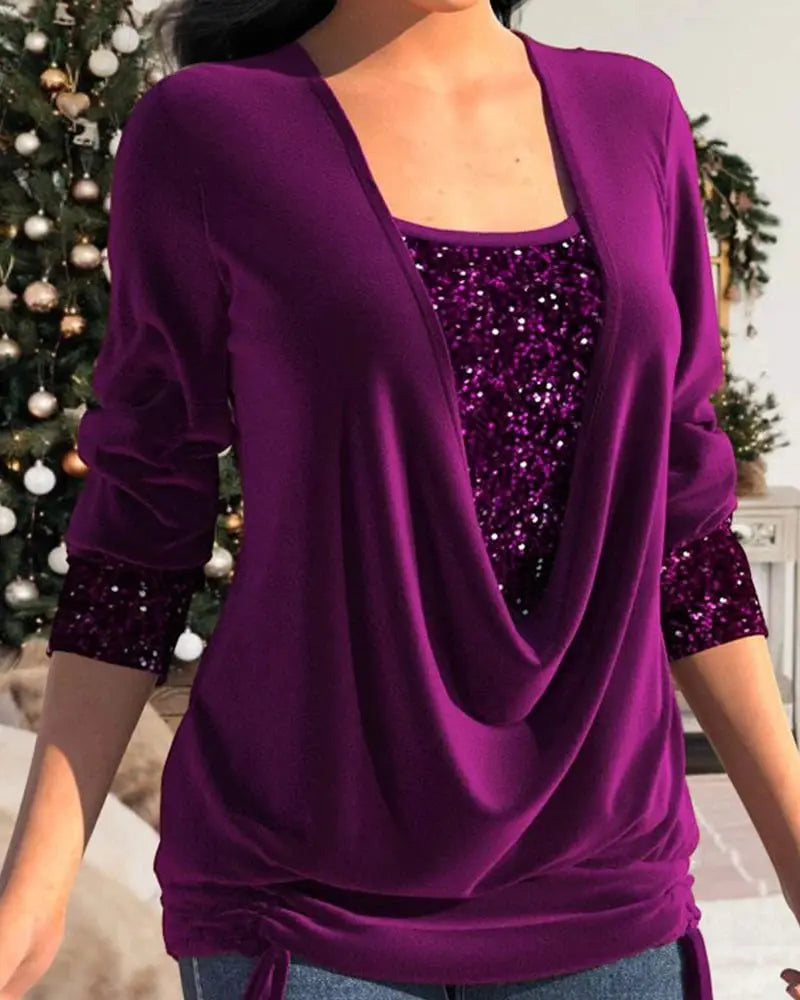 Sparkle Drape Top Jasmine's Boutique Australia