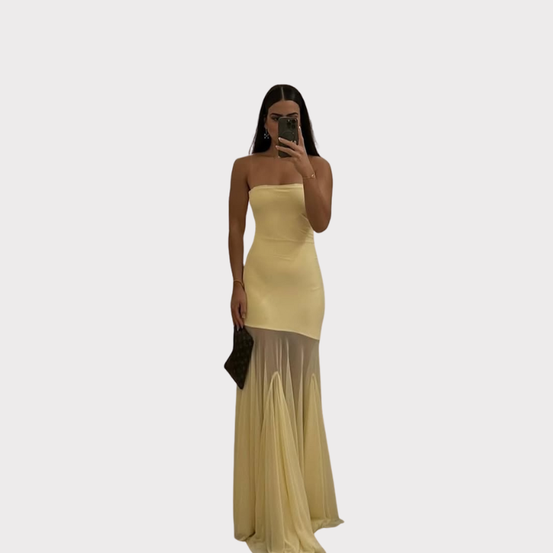Calliope | Slim Bustier Maxi Dress Liora Lane Boutique