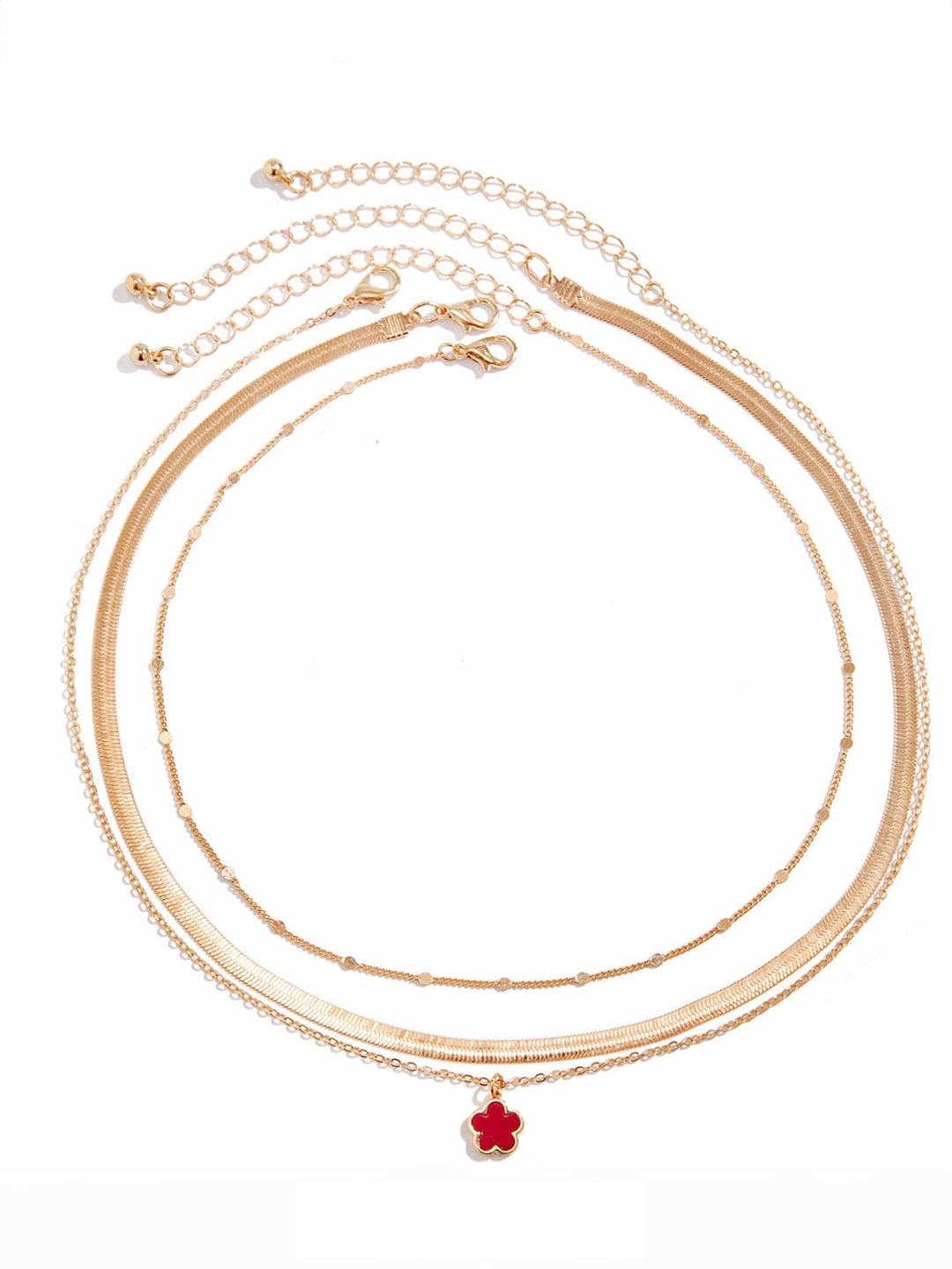 Clover Rainbow Serpent Chain Necklace Jasmine's Boutique Australia