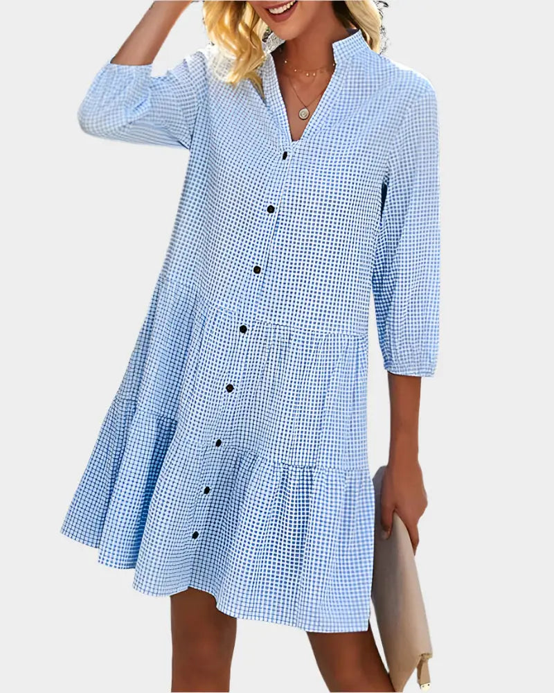 Light and Flattering Checkered Summer Dress Jasmine's Boutique Australia
