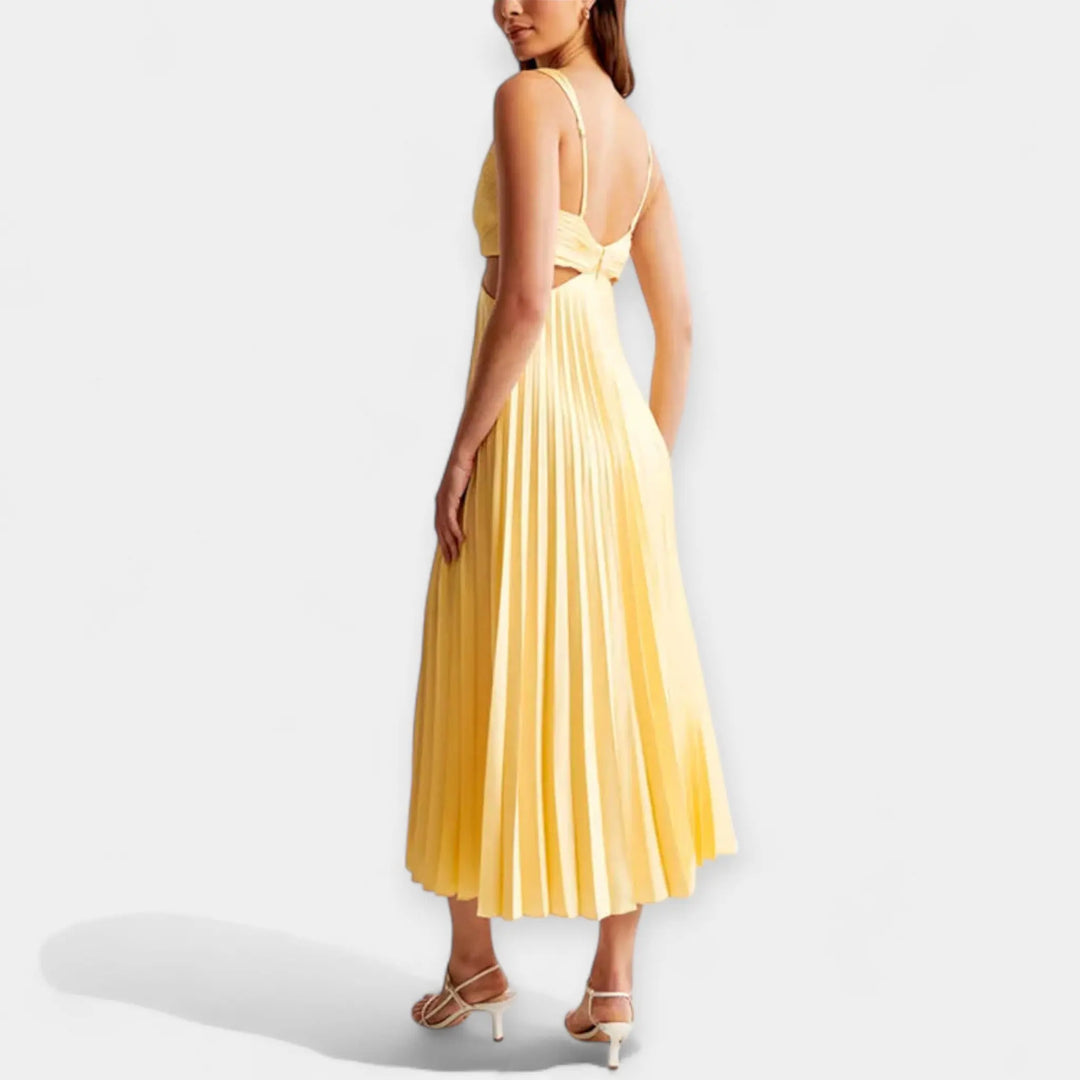 Maxi Dress with Pleated Design Jasmine's Boutique Australia
