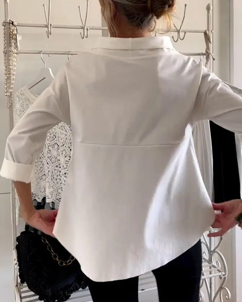 Minimalist Boat-Neck 3/4 Sleeve Top Jasmine's Boutique Australia