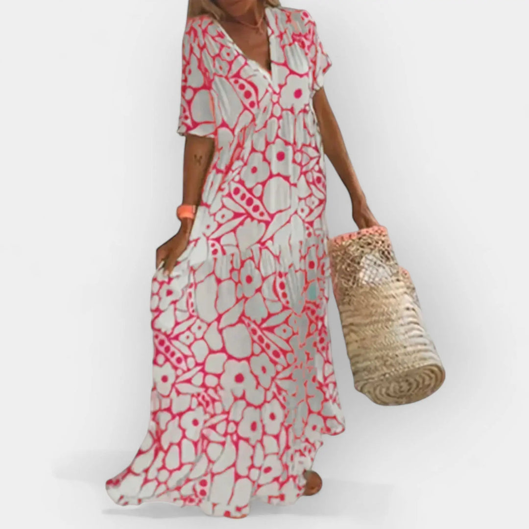 Airy Summer Dress with Pattern Jasmine's Boutique Australia