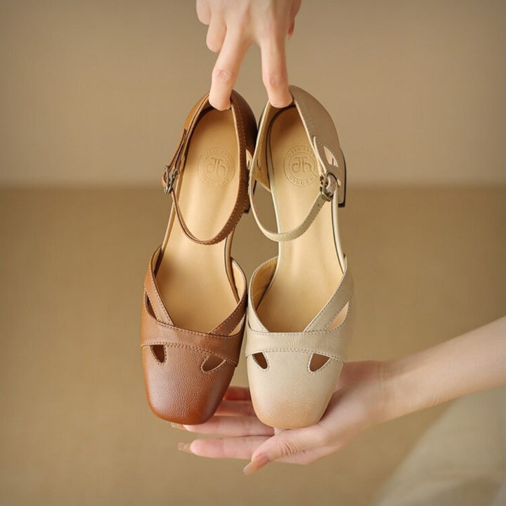 Zolain Genuine Leather Sandals  Liora Lane Boutique