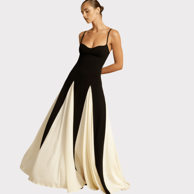 Catalina | Two-Tone Maxi Dress Liora Lane Boutique