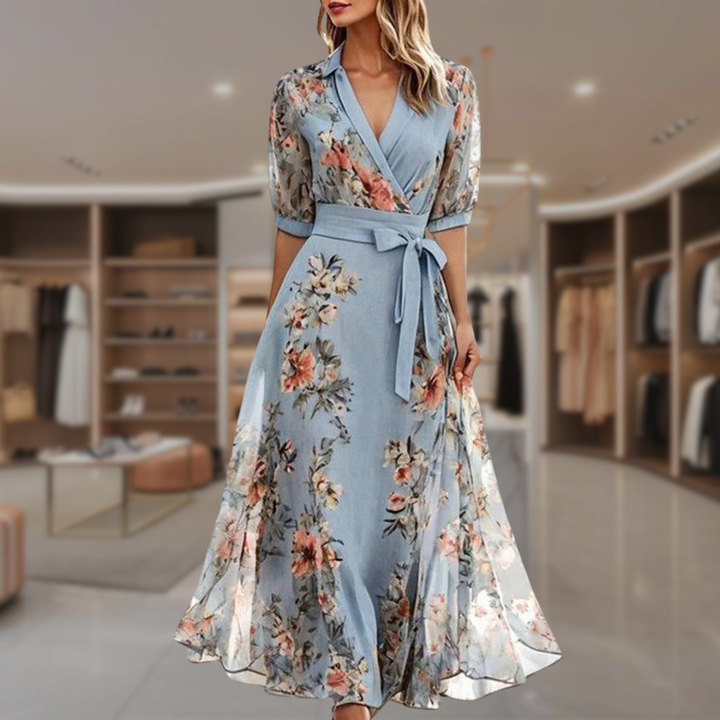 Aurora - Elegant Floral Dress Jasmine's Boutique Australia