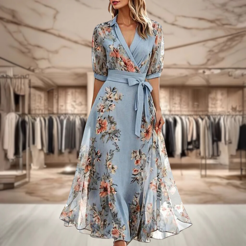 Aurora - Elegant Floral Dress Jasmine's Boutique Australia