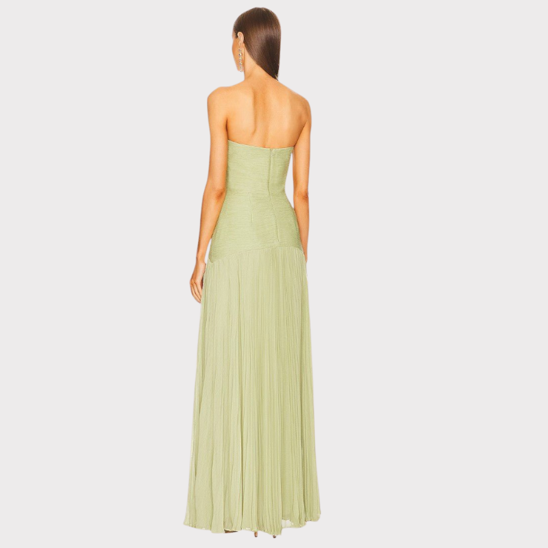 Deia | Flared Sleeve Mesh Maxi Dress Liora Lane Boutique