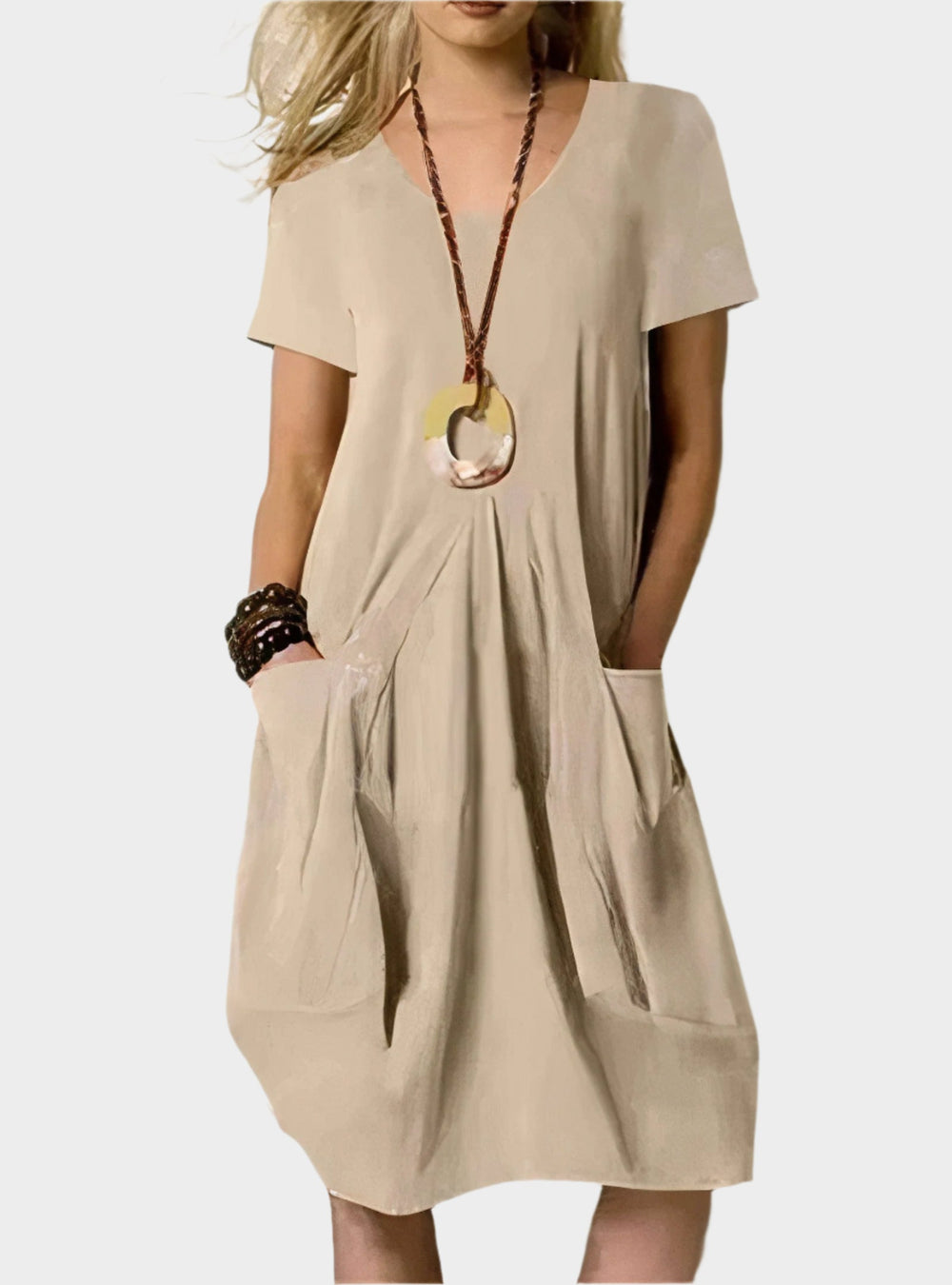 Airy Long Dress with Pockets Jasmine's Boutique Australia