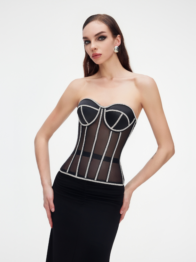 Noir Élégance Corset Jasmine's Boutique Australia
