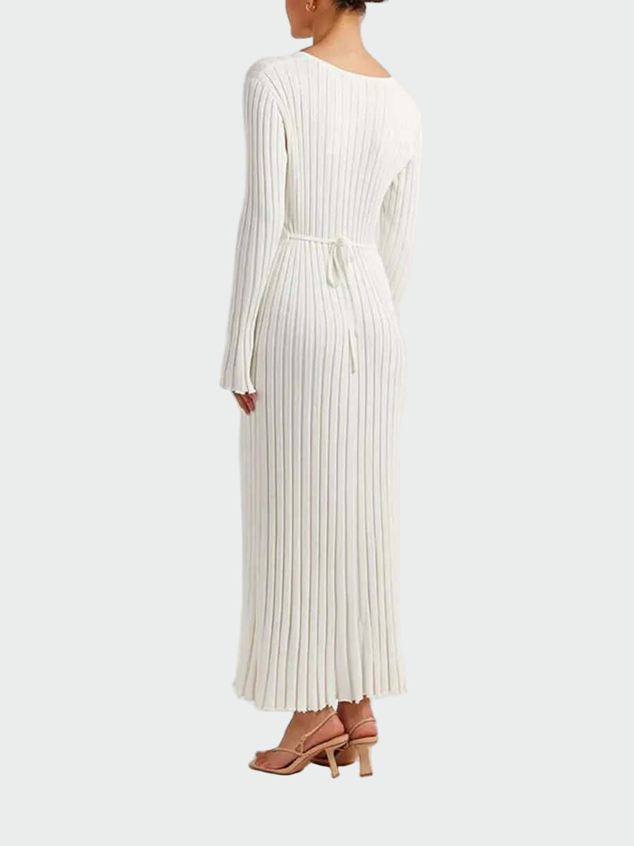 V Neck Flounce Sleeve Knit Maxi Dress Jasmine's Boutique Australia