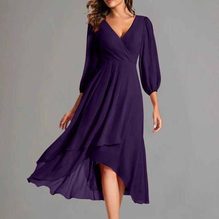 Rust Elegance Flowing Midi Dress Jasmine's Boutique Australia