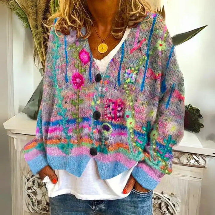 Meadow Bloom Artistic Cardigan Jasmine's Boutique Australia