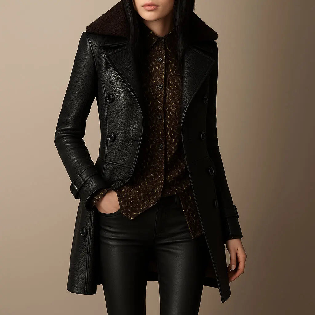Timeless Line Double-Breasted Coat Jasmine's Boutique Australia