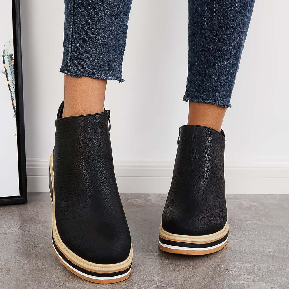 Eclipse Rise Wedge Ankle Boots Jasmine's Boutique Australia