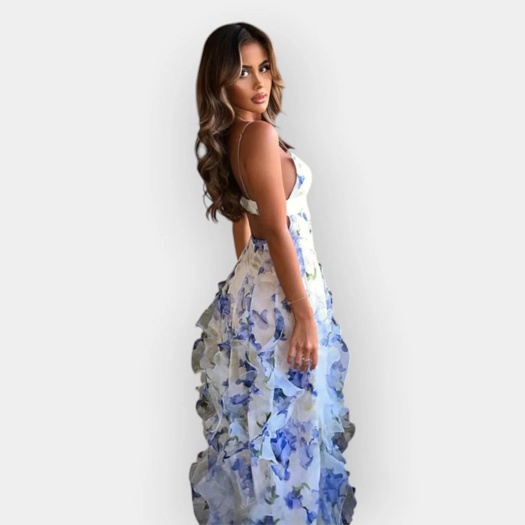 Maxi Dress with Ruffled Details Jasmine's Boutique Australia