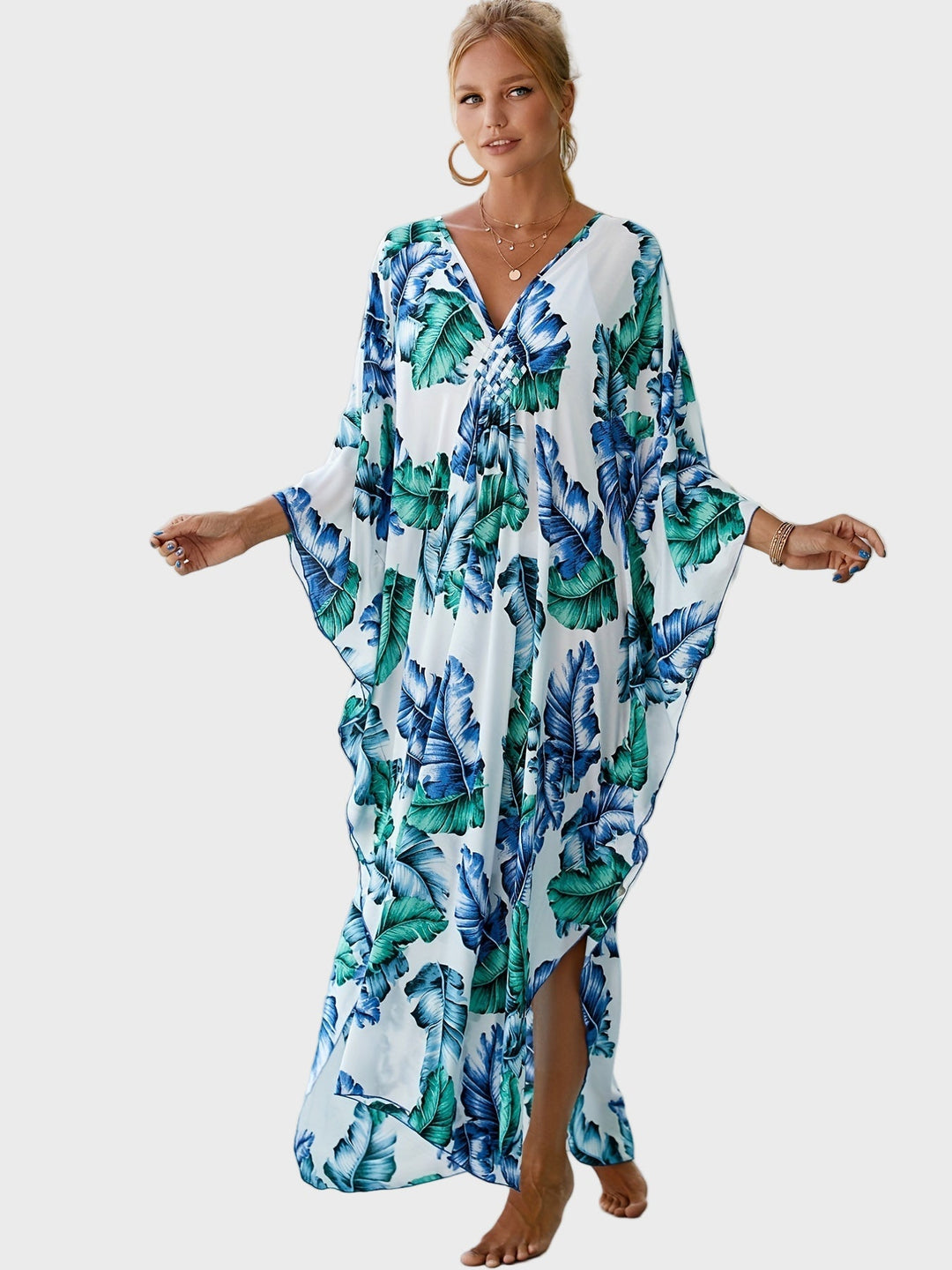 Emerald Wave Kaftan Jasmine's Boutique Australia