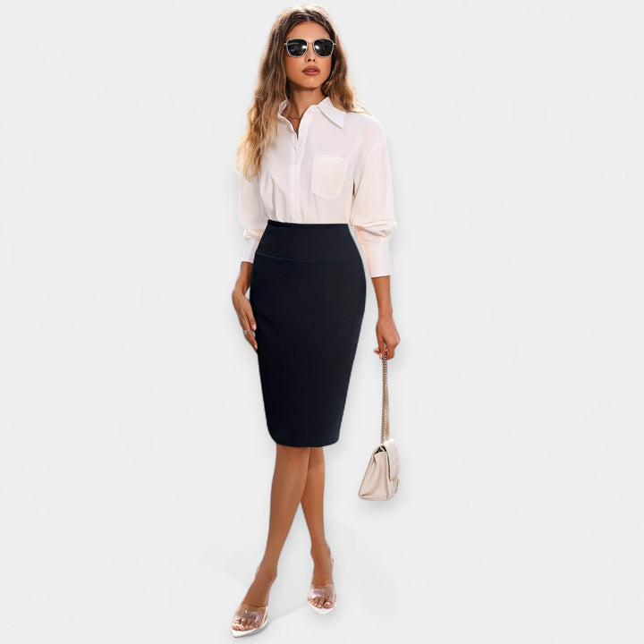 Elegant Nude Pencil Skirt Jasmine's Boutique Australia