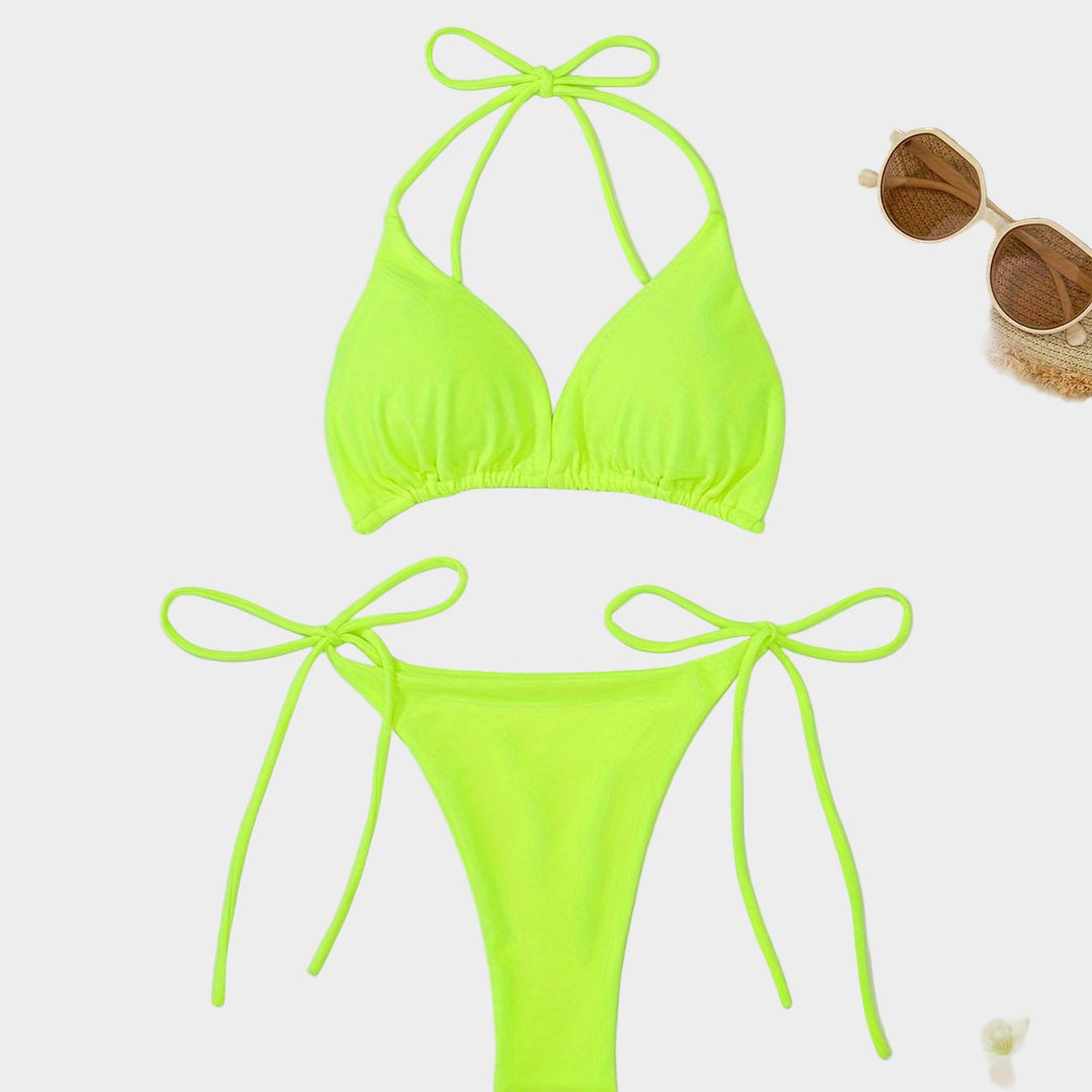 Halter Bikini with V Slip Jasmine's Boutique Australia
