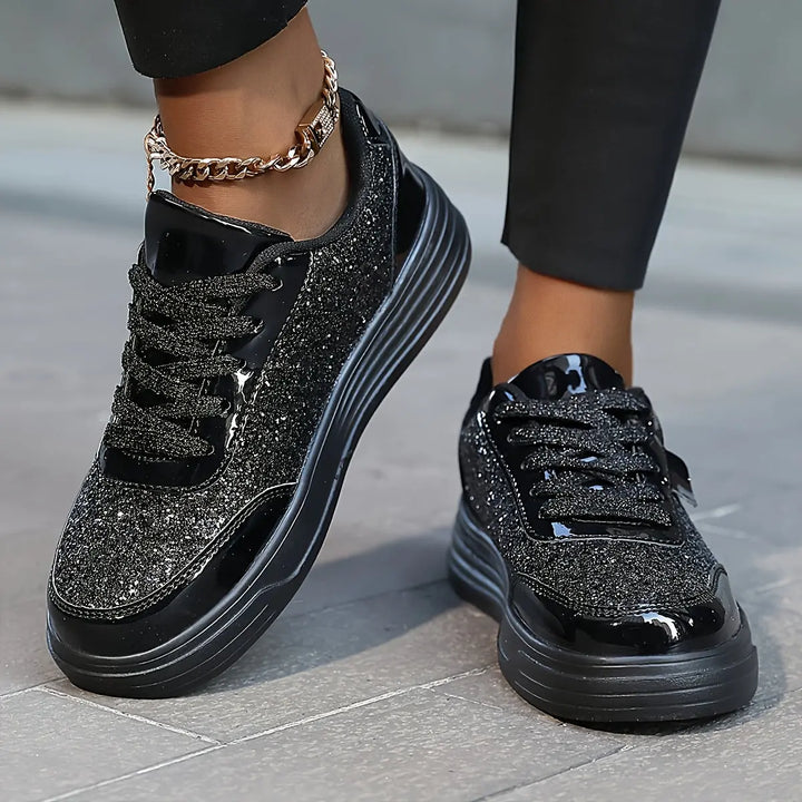 GlamStride Gold Glitter Sneakers Jasmine's Boutique Australia