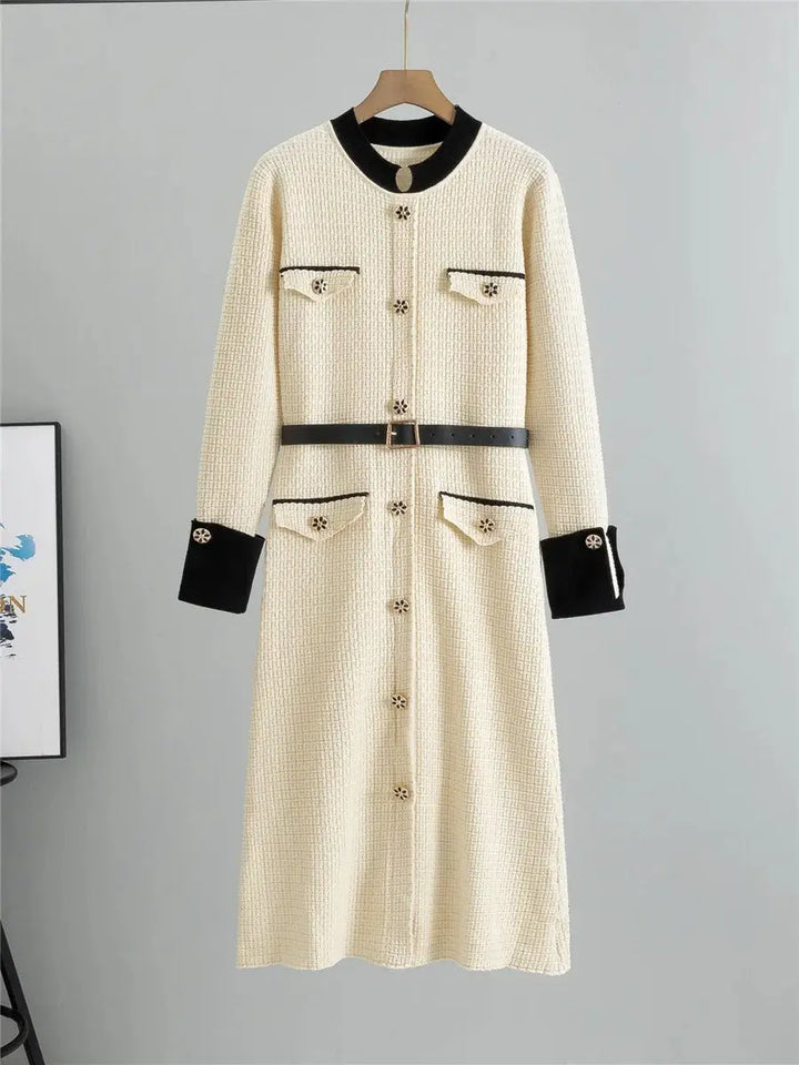 Classic Harmony Contrast-Trim Dress Jasmine's Boutique Australia