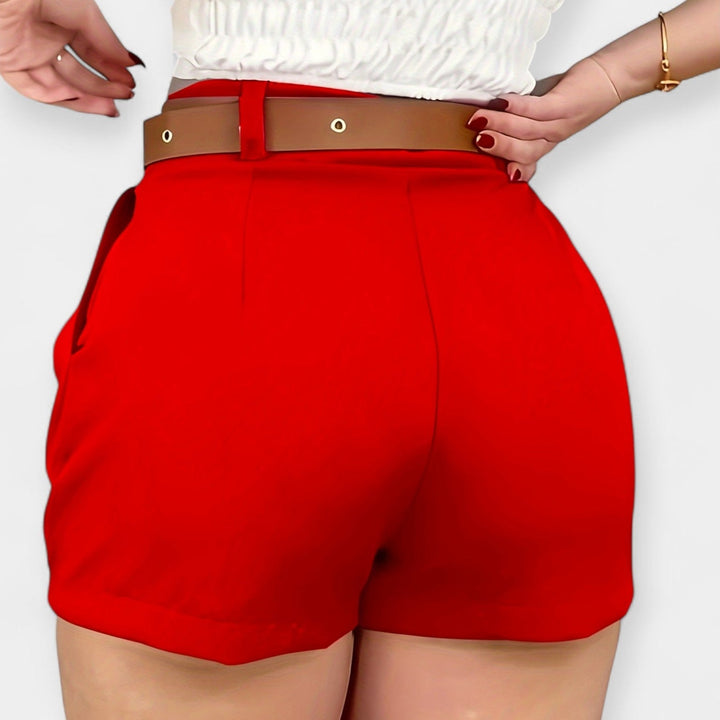 High-Waisted Pleated Shorts Jasmine's Boutique Australia