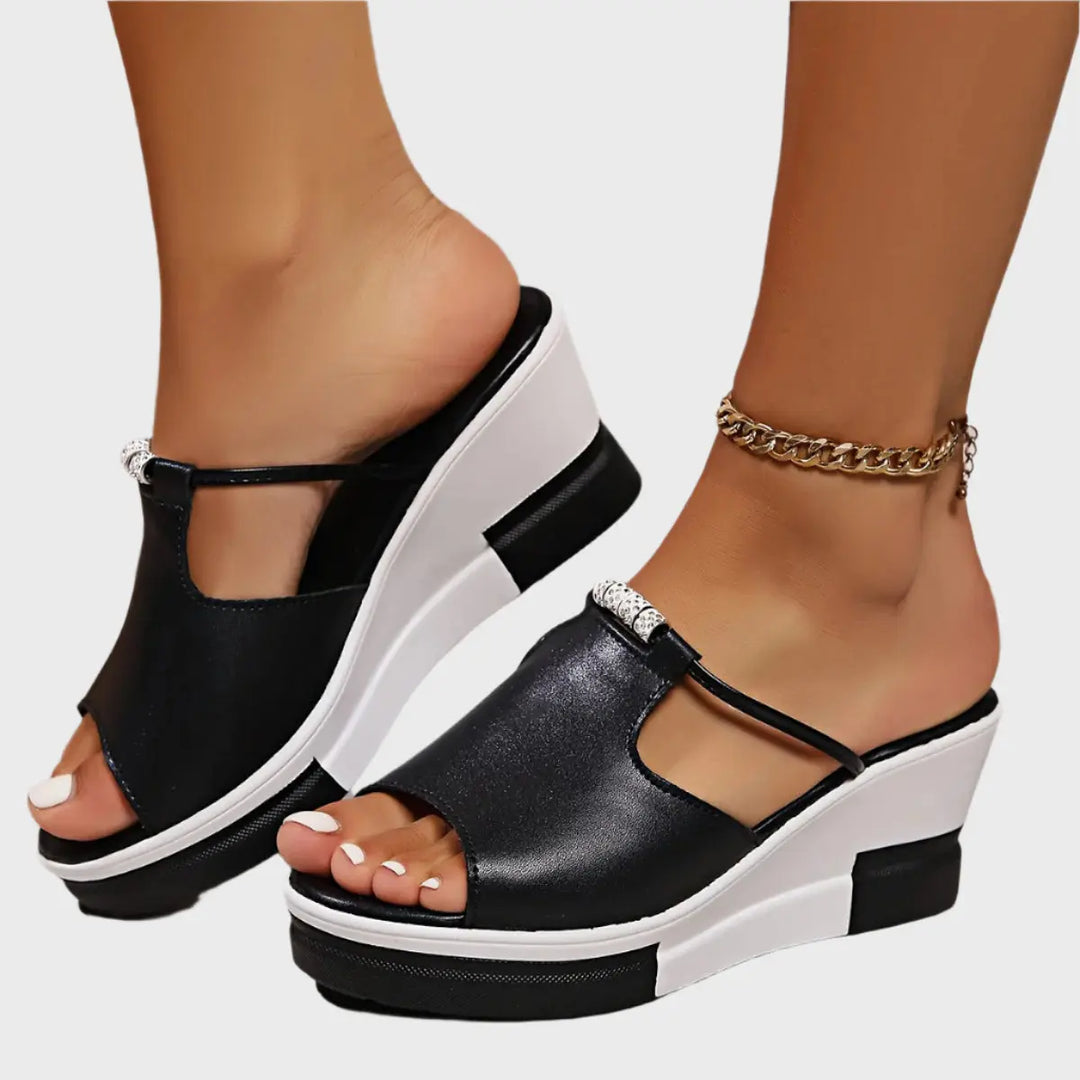 Sleek Comfort Wedge Sandals Jasmine's Boutique Australia
