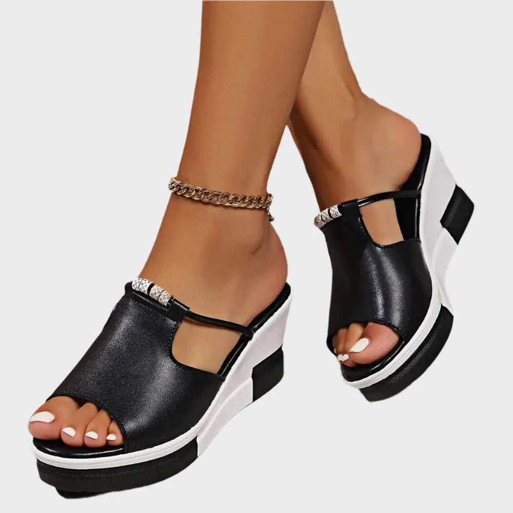 Sleek Comfort Wedge Sandals Jasmine's Boutique Australia