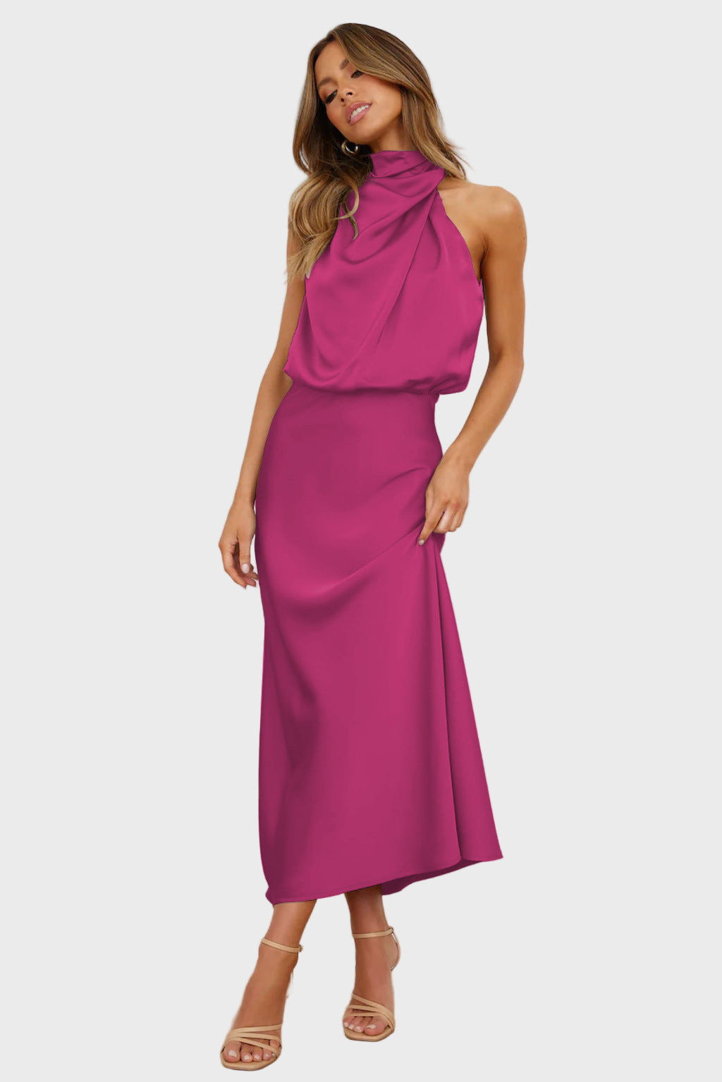 Grace High-Neck Midi Dress Jasmine's Boutique Australia