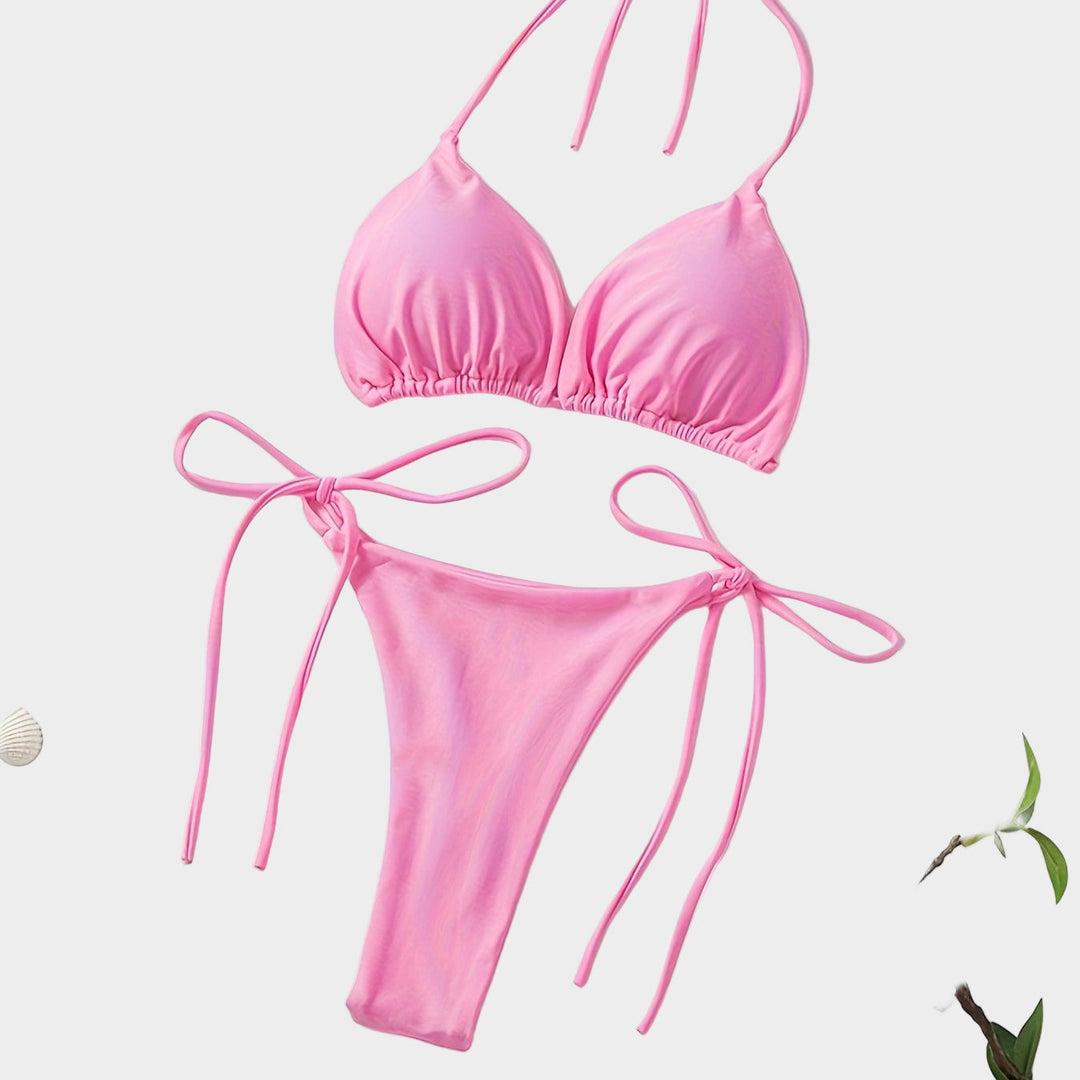 Halter Bikini with V Slip Jasmine's Boutique Australia