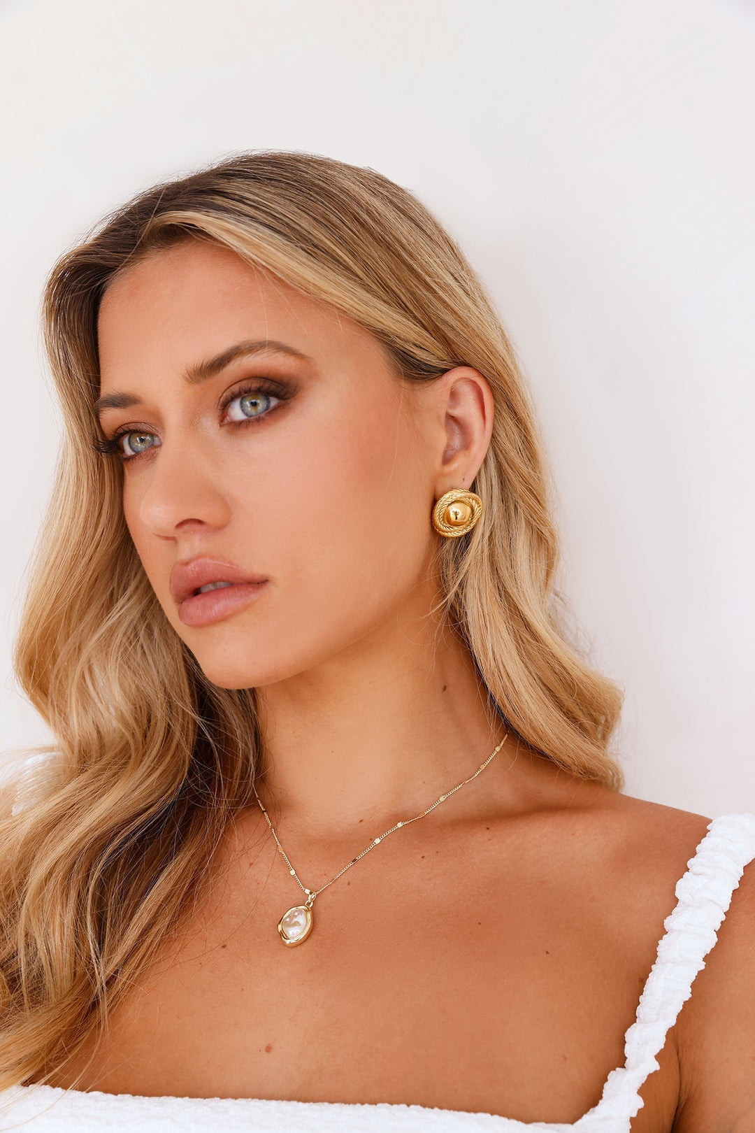Unique necklace with pearls, 18-karat gold-plated Jasmine's Boutique Australia
