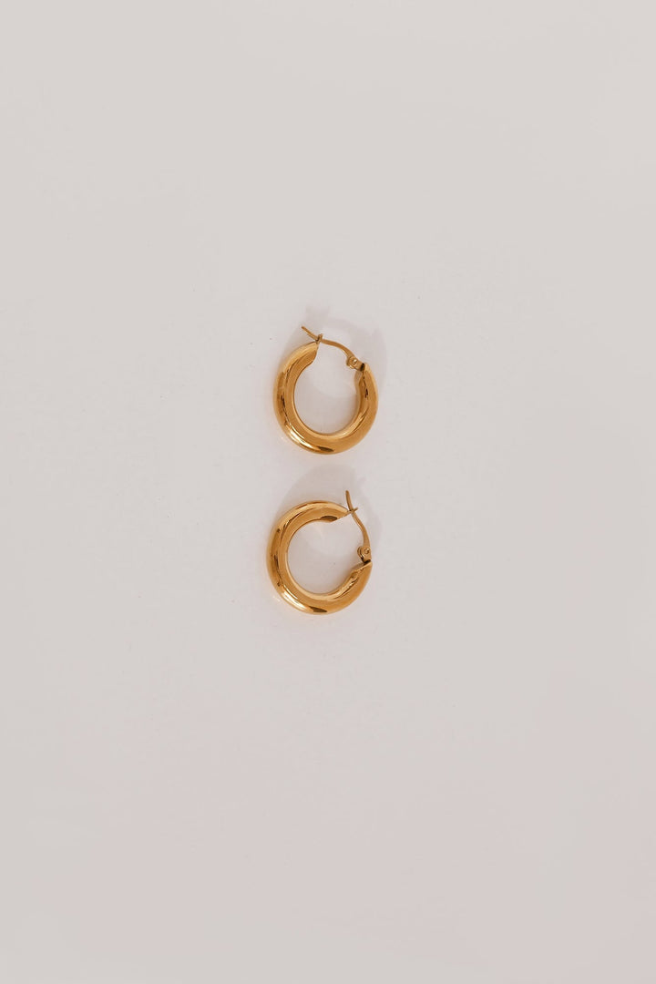 18 Carat Gold Plated Power To Her Hoop Earrings Jasmine's Boutique Australia