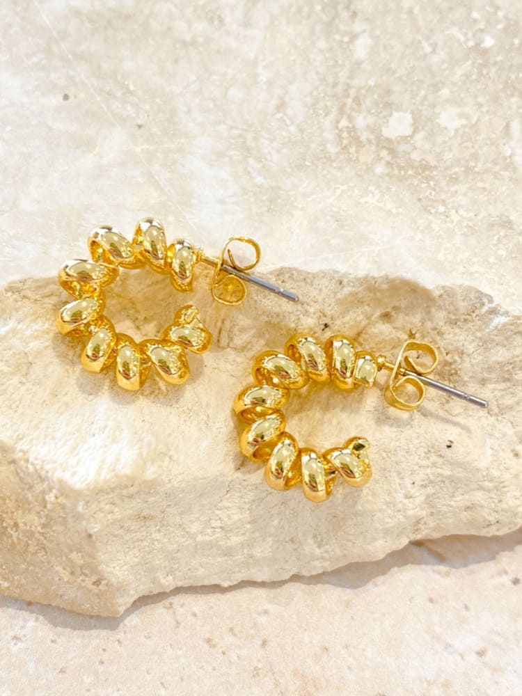 Croissant Hoop Earrings Jasmine's Boutique Australia