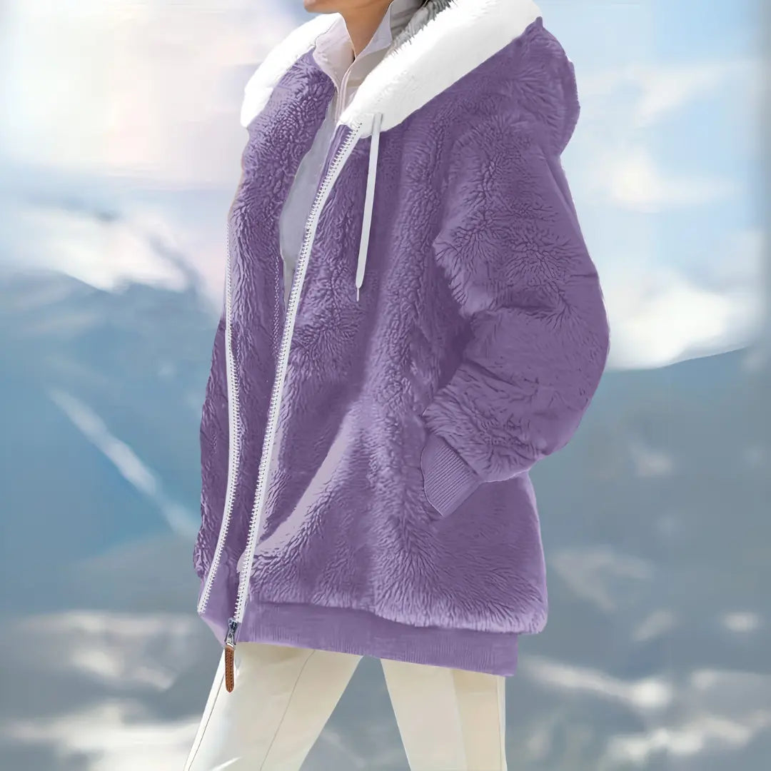 Arctic Bliss Faux Fur Hoodie Jasmine's Boutique Australia