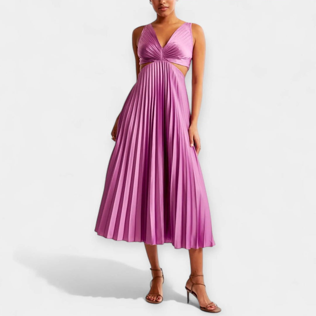 Maxi Dress with Pleated Design Jasmine's Boutique Australia