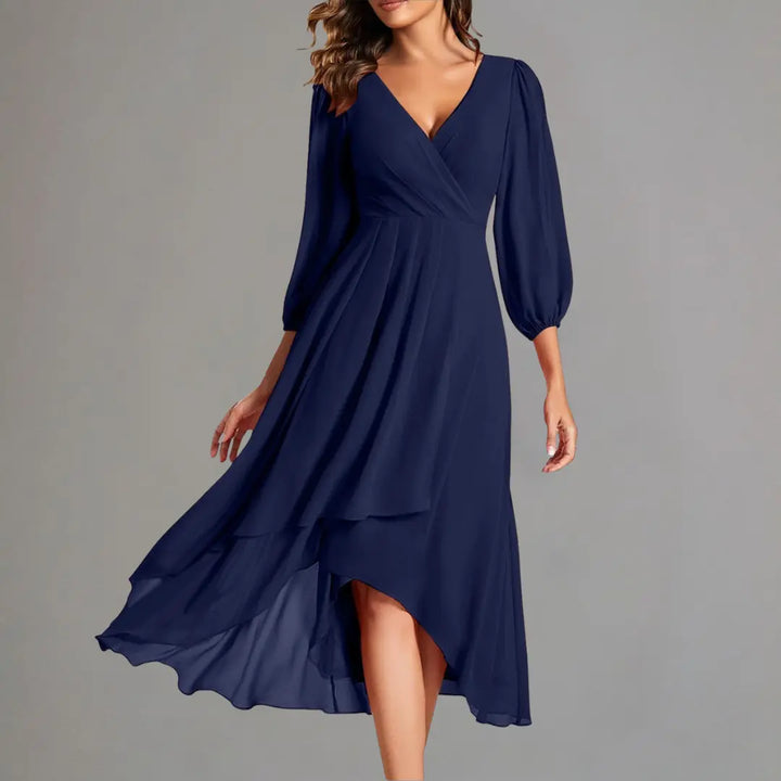 Rust Elegance Flowing Midi Dress Jasmine's Boutique Australia