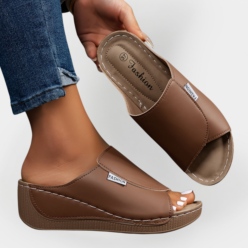 Orthopedic Leather Sandals Liora Lane Boutique