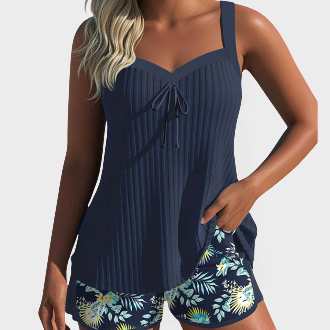 Tankini Set with Floral Designs Jasmine's Boutique Australia
