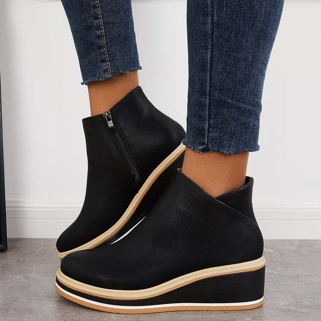 Eclipse Rise Wedge Ankle Boots Jasmine's Boutique Australia