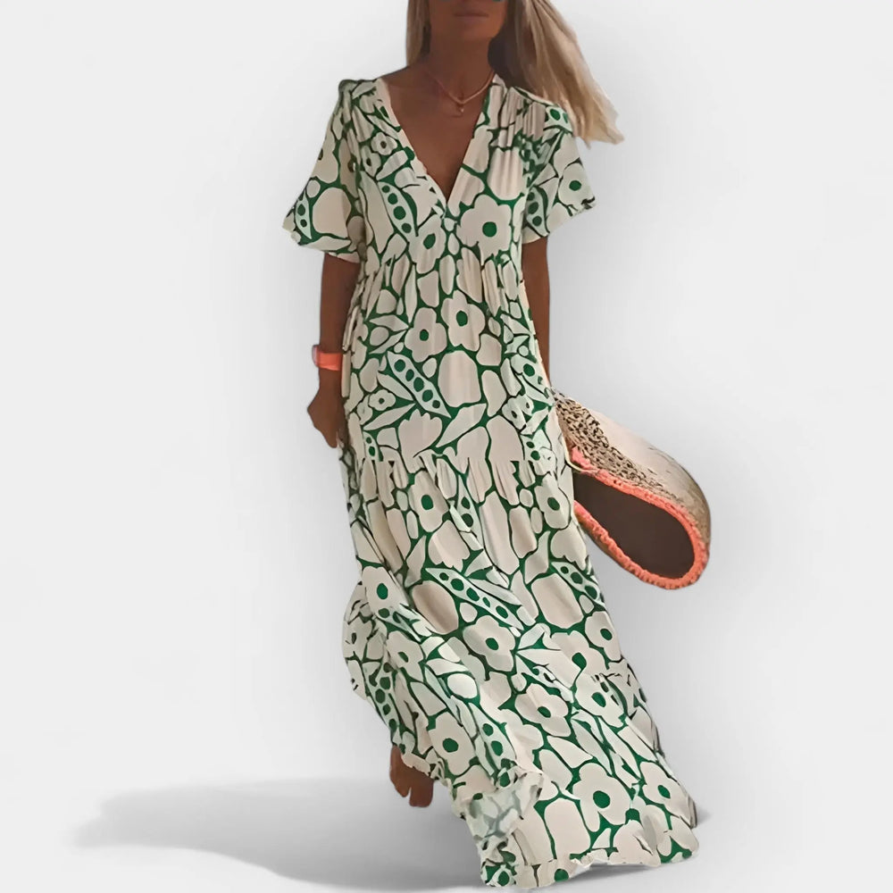 Airy Summer Dress with Pattern Jasmine's Boutique Australia
