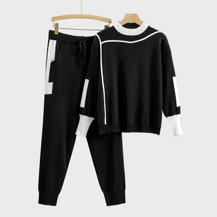 Charcoal Grey Knit Loungewear Set Jasmine's Boutique Australia