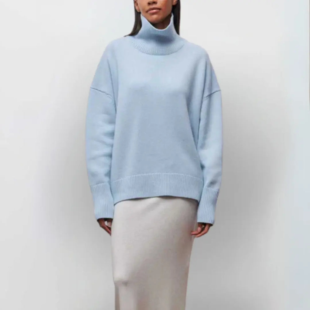 Arctic Sky Oversized Turtleneck Sweater Jasmine's Boutique Australia