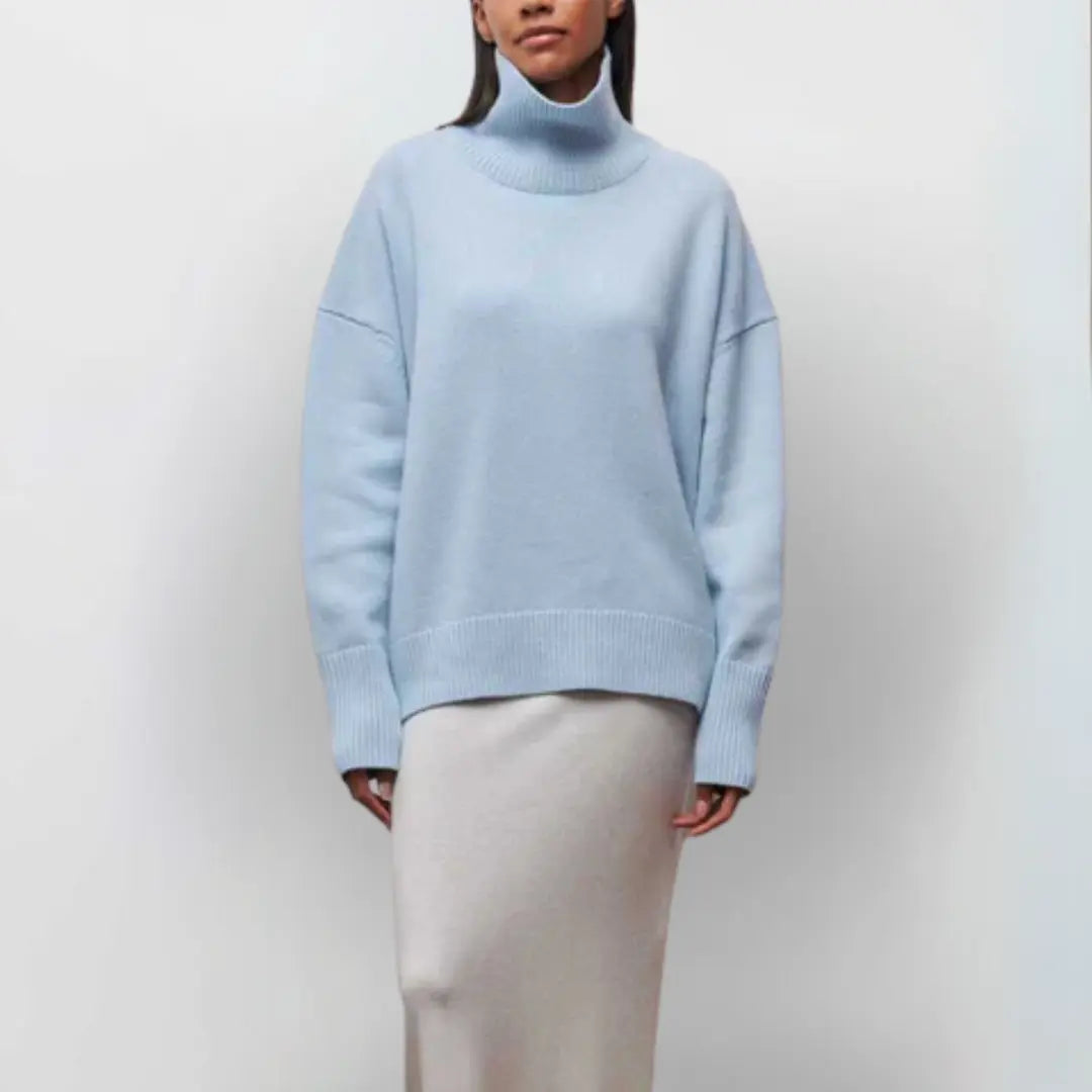 Arctic Sky Oversized Turtleneck Sweater Jasmine's Boutique Australia