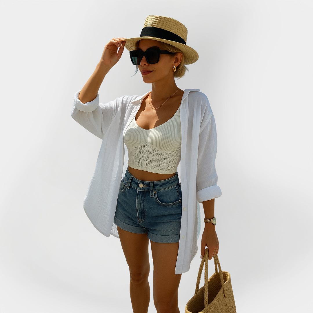 Beach Shirt with Eye Design Jasmine's Boutique Australia
