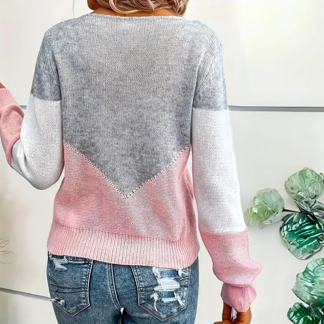 Colorblock Chevron Knit Sweater Jasmine's Boutique Australia