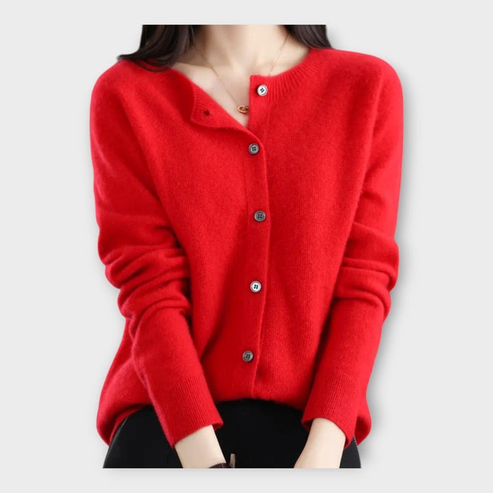 Elegant Buttoned Cardigan Liora Lane Boutique