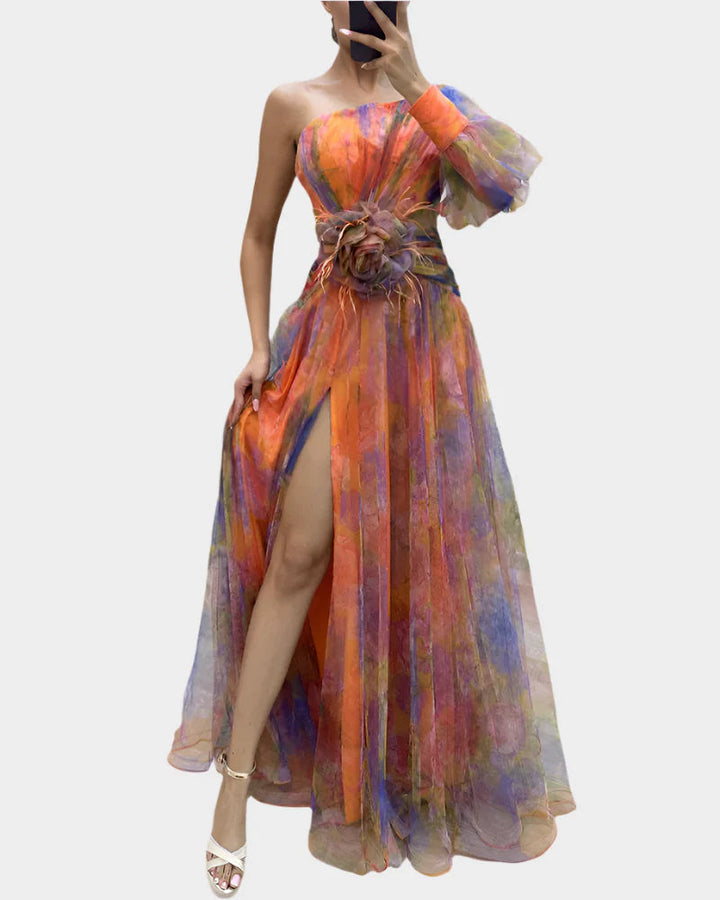 Romantic Dress with Slit Jasmine's Boutique Australia