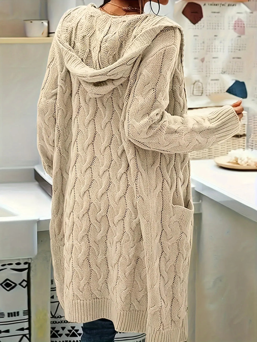Silver Knit Longline Cardigan Jasmine's Boutique Australia